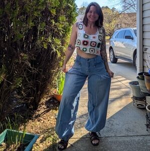 Wide-Leg Jeans Barrel Jeans